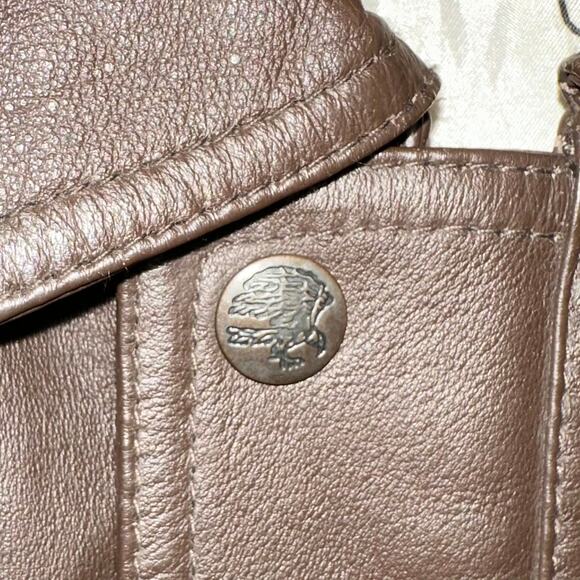 Vintage Leather Life Member North American Hunting Club Bomber Jacket Size Large - Picture 5 of 15